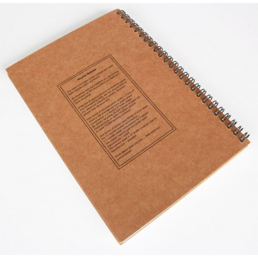 Logo trade promotional merchandise picture of: A5 ECO Notepad KENTWOOD